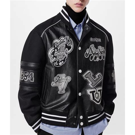 louis vuitton varsity jacket black|Louis Vuitton varsity jacket women.